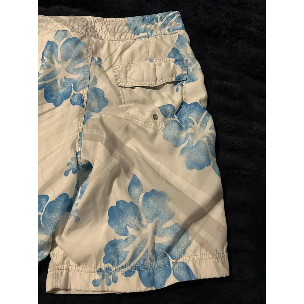 American Eagle Outfitters Swim Trunks Mens 32 Floral Hawaiian Board Shorts